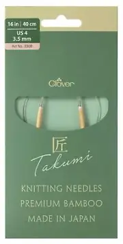 TAKUMI Pro Circular Knitting Needles 16"-US 4 / 3.5 mmm