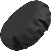 TEHAUX Barstool Replacement Seat Cushion Heavy Duty Round Stool Cover Elastic Fit for Bar Stools Soft Black Easy to Clean and Install