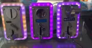1 LED Colorful front entry light and 1 SR Electronic Comparable Coin Selector