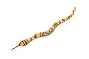 Snake, Orange, Hand Made Thailand Sand Creatures, Toy Paper Weight Cornhole 12"