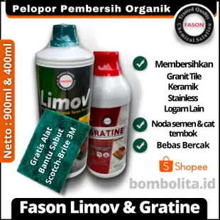 Fason Limov 陶瓷清潔劑 900ml 和 Gratine 400ml 節省包裝