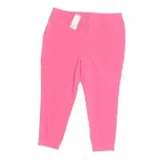 NEW Chico's Size 3 Pink Jogger Pants Zen Sport FWT Neema City Carmine Rose
