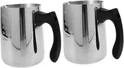 [NUOBESTY] 2pcs Metal Candle Cup Wax Melting Pot for Candle Making DIY Pouring Pitcher