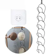 Baseball Cap Hat Clothes Rack Hanger Home Organizer Storage Door Closet Hanger - Black/White