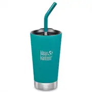Klean Kanteen Insulated Tumbler with Straw 16oz 473ml - Emerald Bay