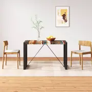 Dining Table Solid Reclaimed Wood 120 cm vidaXL