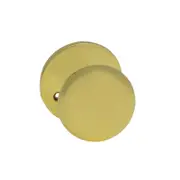 Lockwood Polished Brass Symmetry Mannor Dummy Knob
