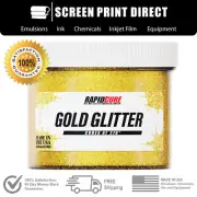 Gold Glitter - Premium Plastisol Ink for Screen Printing - Low Temp Cure