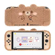 GeekShare Plush Protective Case for Nintendo Switch OLED &JoyCon Cover HardShell