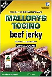 Mallorys Tocino Original Safari Beef Jerky 100g (for Human Consumption)