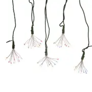 Kurt Adler 75-Light Cluster Lights and Multi-Color Twinkle LED Lights with