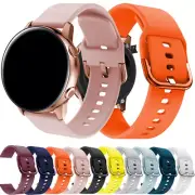 For Samsung Galaxy Watch Active 2 42 40 44mm Sport Silicone Band Bracelet Strap