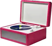 Labymos Retro CD Player Multifunctional Tray-Type BT Cassette Record Player o Turntables High Fidelity Sound Quality USB Drive Playback Remote Control with 2 Built-in Speakers Weless Music