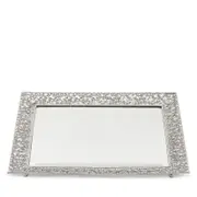 Olivia Riegel Silver Isadora Beveled Mirror Tray