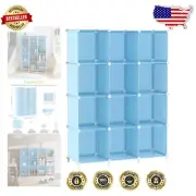 Colorful Stackable 12 Cube Closet Organizer - Perfect for Kids' Playrooms