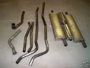 1956 CADILLAC DUAL EXHAUST SYSTEM, 304 STAINLESS, WITH RESONATORS