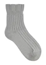 Falke Bedsock Rib Wool-blend Socks - Grey 3639 (IT36 - 39 / UK3 - 6)