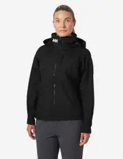 WOMENS CREW HOODED JACKET 2.0, Black | Helly Hansen AU