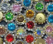 50 Pcs - Rhinestone Flatback Craft Cabochons - For Jewelry Making