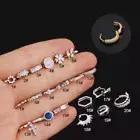 Tiny Helix Cartilage Tragus Zircon Ear Piercing Huggie Hoop Earrings Jewellery