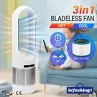 3in1 Tower Fan Bladeless Heater Cooler Electric Oscillating Space Remote Control