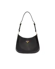 PRADA Cleo $3000 Black Patent Leather Shoulder Bag New And Authentic