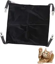 PEPLAYTAL Cat Cage Hammock Cat Hammock Black