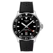 Tissot Seastar 1000 40 MM Quartz GMT Black Dial Watch - T120.852.17.051.00