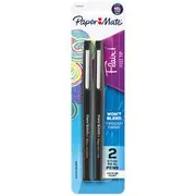 Paper Mate Medium Flair Fineliners 0.7mm Black 2 Pack