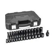 GearWrench 29 Piece 3/8” Drive 6 Point Standard & Deep Impact Metric Socket Set - 84925N