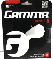 Gamma Moto Black 16 Tennis String 16 ga, 1.29mm 40 ft GZMO-11