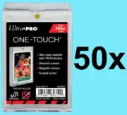 50 Ultra Pro ONE TOUCH MAGNETICS 360pt UV Card Holder Storage Case Sport Trading