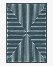 185' x 275' | Machine Washable Runner Rug | Kid & Pet Friendly | Indoor Rug | Jonathan Adler Inkdrop Lapis Blue Rug | Ruggable