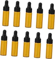 WRITWAA 10Pcs Glass Dropper Bottles for Essential Oils Travel Dispenser for Aromatherapy Perfume and Liquid Storage Leak Design