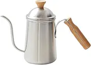 WeiLaiKeQi Pour Over Coffee Kettle Tea Pot Stainless Steel Gooseneck for Kitchen Outdoor Office, Silver