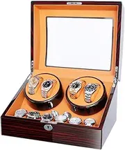[CFZSALK] Watch Winders Watch Winder Boxes Automatic Watch Winder Wooden Box Piano Paint Super Quiet, for Automatic Watches, 4+6 Watch Storages Watch Box KeYJ