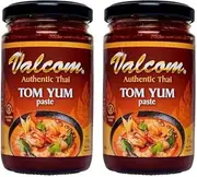 Valcom Tom Yum Paste, 210 g (Pack of 2)
