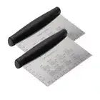 Dough Scraper Stainless Steel Measurements Cutter Chopper Pizza Griddle Large 2X