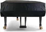 [TINDTOP] Grand Piano Cover, Leather Dustproof Baby Piano Cover Washable Soft Bordered Decorated Full Triangle Piano Protective Cover