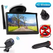 Wireless Car Backup Rear View Camera System 5" Monitor For RV Pickup Bus 12V