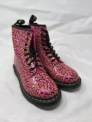 Dr. Martens 1460 Loud Leopard Smooth Pink 27652682 Women's Uk 5 Us 7 (gr2010)