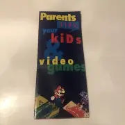 Parents tips your kids and video games NINTENDO Vintage NES Sales Brochure