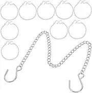 VALICLUD 10Pcs Hanging Chains with Hooks for Ornaments Bird Feeders and Chalkboards Multipurpose Chains for Easy Installation and Versatile Use