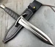 Custom Handmade Bowie Knife Carbon Steel Full Tang Bowie Micarta Handle OutDoor