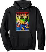 [DC Comics] Batgirl & Supergirl Believe In Yourself Rainbow V2 Pullover Hoodie