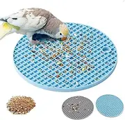 Bird Foraging Puzzle Toy, 2pcs Silicone Bird Slow Feeder Mats, Parrot Cage Accessories, XICEN Foraging Toys Fit for Parakeet, Cockatiel, African Grey, Conure, Budgie