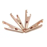 10PCS 35mm Pure Copper Alligator Clip Crocodile Electrical Clamps Testing Probe