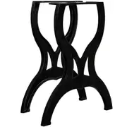 Dining Table Legs 2 Pcs X-frame Cast Iron