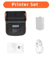 80mm Thermal Printer Portable Receipt Ticket Wireless Bluetooth Mobile Pocket Bill Printer Android Phone PC Printer Orange