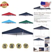Heavy-Duty 10x10 Navy Blue Canopy Cover with Air Vents for UV & Water Protection